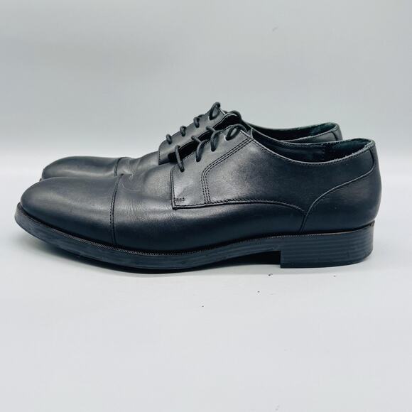Cole Haan Shoes Mens 9.5 Black Leather Grand OS Cap Toe Derby Oxford Dress main image 6